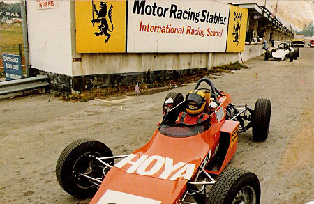 Duncan at Brands Hatch Racing School 1974