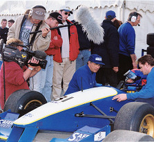 Fred Goddard (wearing cap) and Duncan 1997-1998 Champions