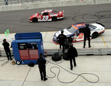 Duncan Gray Coming into the Pits