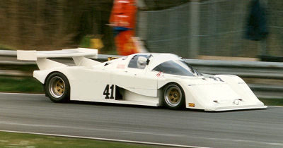 Duncan in new Harrier at Oulton Park