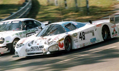 Duncan in action at Le-Mans